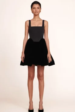 CLOTHING STAUD - LANDSCAPE DRESS VELVET BLACK