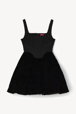 CLOTHING STAUD - LANDSCAPE DRESS VELVET BLACK