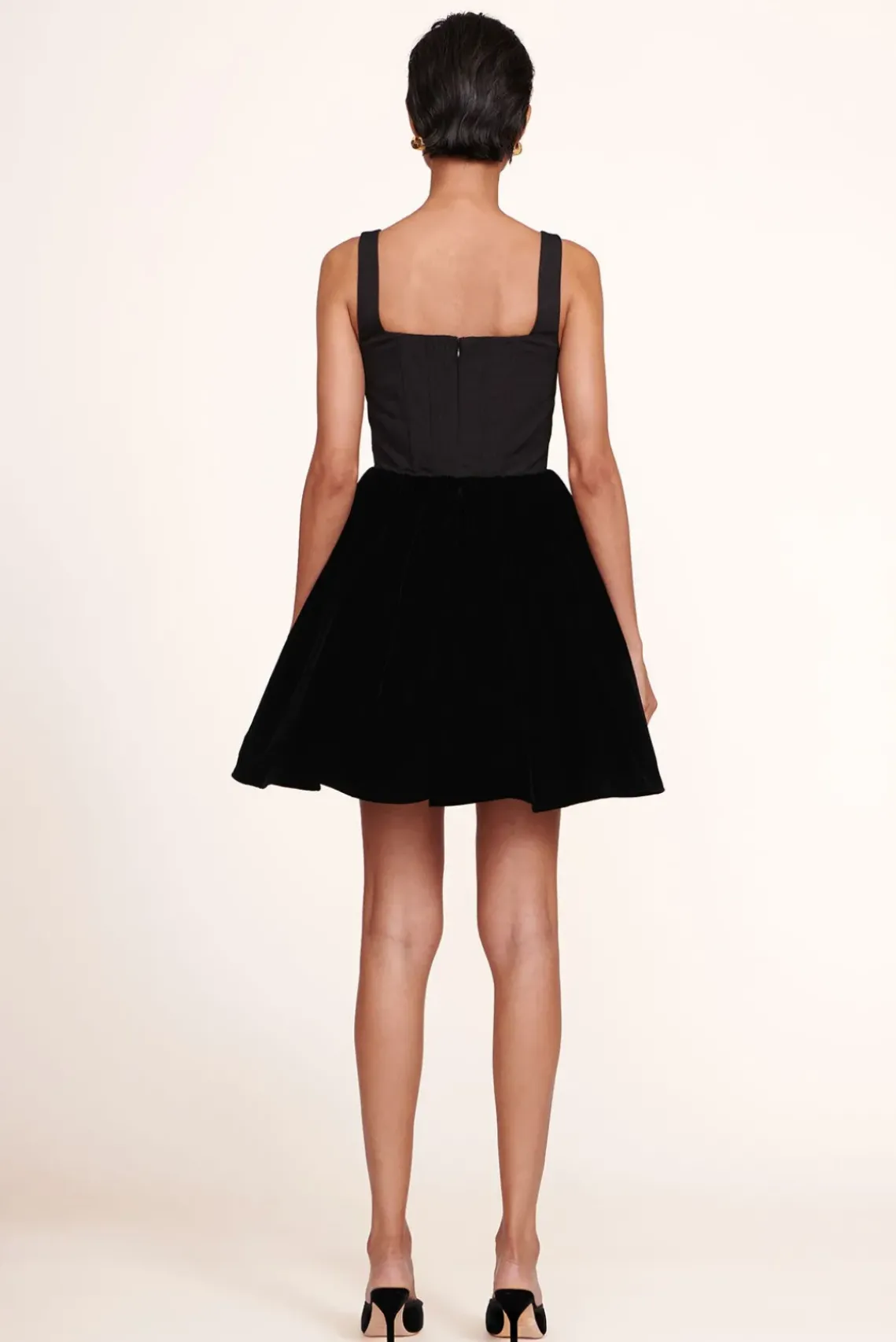 CLOTHING STAUD - LANDSCAPE DRESS VELVET BLACK