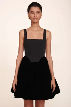 CLOTHING STAUD - LANDSCAPE DRESS VELVET BLACK