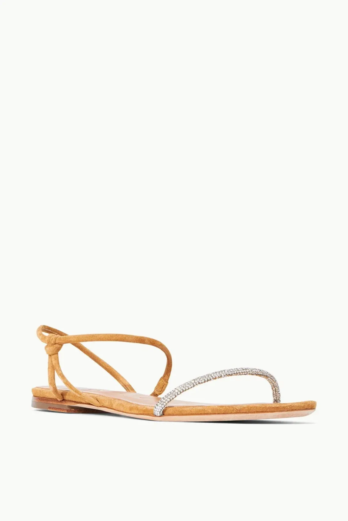 SHOES STAUD - LAUREL CRYSTAL SANDAL SUEDE RHINESTONE CASHEW