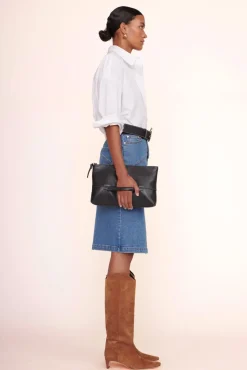 HANDBAGS STAUD - LEO CLUTCH BLACK