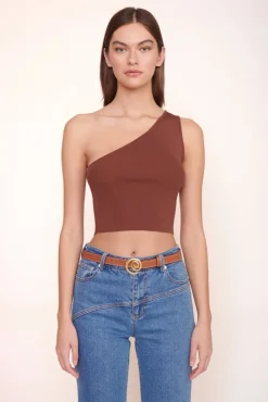 CLOTHING STAUD - LEXI TOP BARK