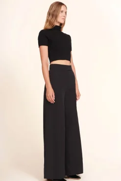 CLOTHING STAUD - LILOU TOP BLACK