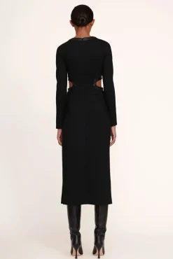 CLOTHING STAUD - LONG SLEEVE DOLCE DRESS BLACK
