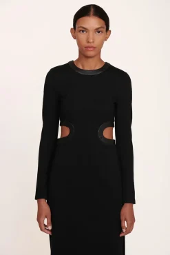 CLOTHING STAUD - LONG SLEEVE DOLCE DRESS BLACK