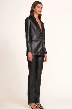 CLOTHING STAUD - MADDEN BLAZER BLACK BLACK VEGAN LEATHER