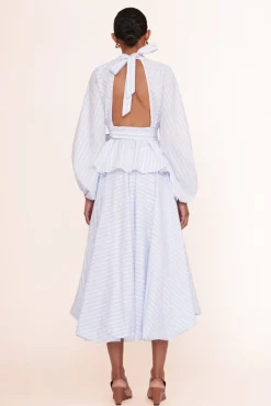 CLOTHING STAUD - MARIPOSA SKIRT MIST STRIPE