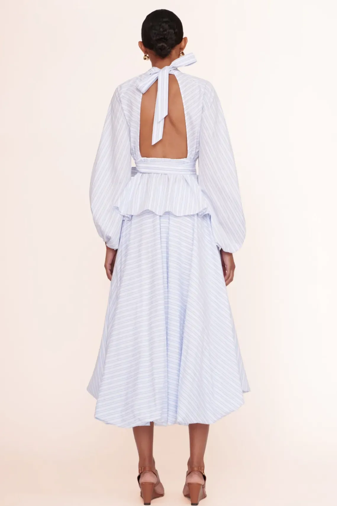 CLOTHING STAUD - MARIPOSA SKIRT MIST STRIPE