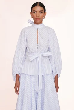 CLOTHING STAUD - MARIPOSA SKIRT MIST STRIPE