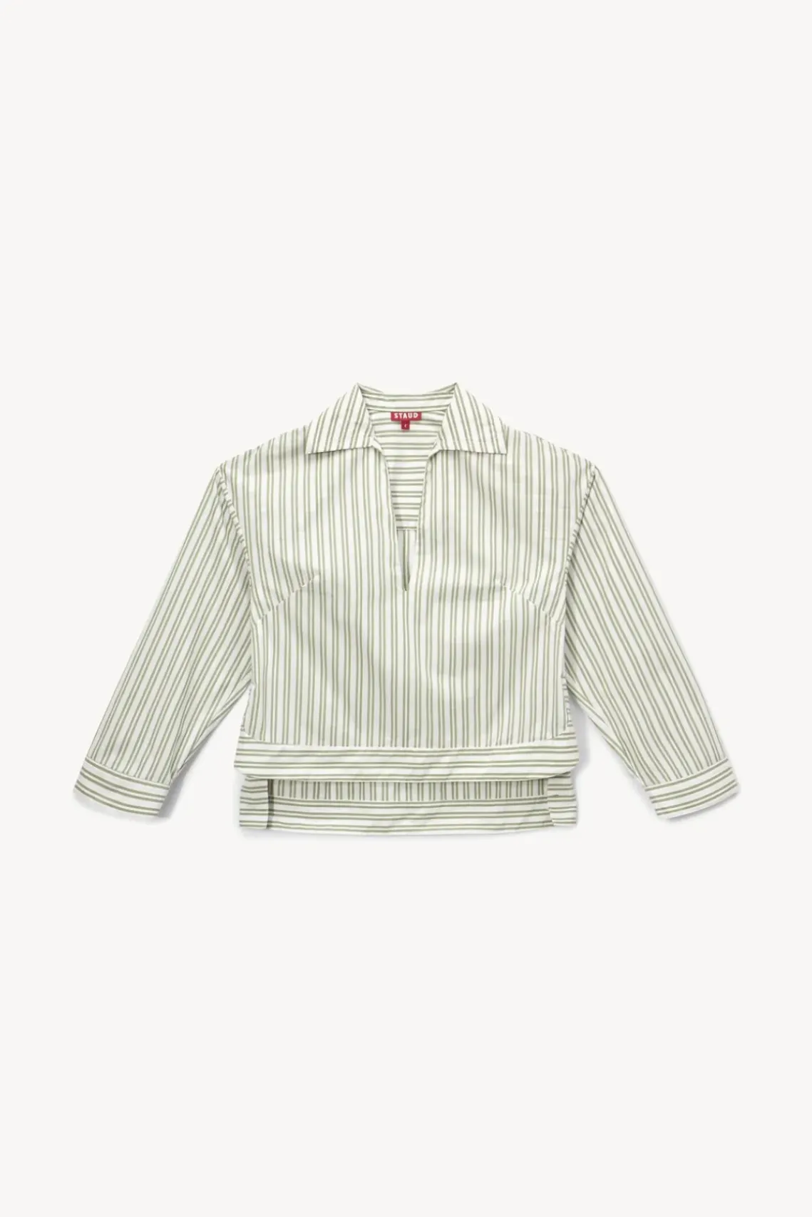 CLOTHING STAUD - MARLENE TOP MOSS STRIPE