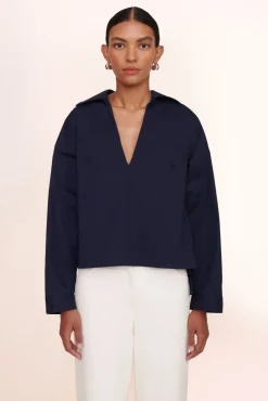 CLOTHING STAUD - MARLENE TOP NAVY