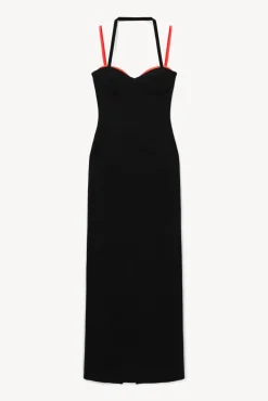 CLOTHING STAUD - MASONITE DRESS BLACK CHERRY