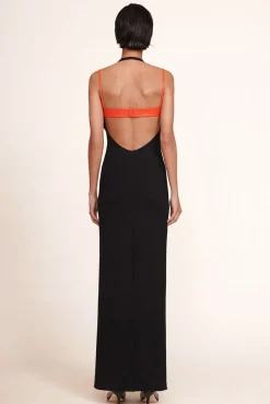 CLOTHING STAUD - MASONITE DRESS BLACK CHERRY