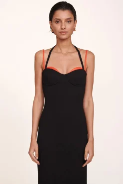 CLOTHING STAUD - MASONITE DRESS BLACK CHERRY