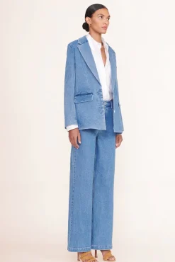 CLOTHING STAUD - MAXWELL BLAZER MEDIUM WASH