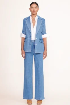 CLOTHING STAUD - MAXWELL BLAZER MEDIUM WASH