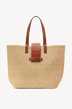 HANDBAGS STAUD - MERCATO RAFFIA TOTE NATURAL TAN