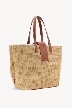 HANDBAGS STAUD - MERCATO RAFFIA TOTE NATURAL TAN
