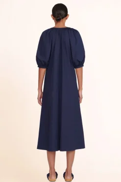 SHOES STAUD - MICHEL SLIDE NAVY GROSGRAIN CASHEW SUEDE NAVY CASHEW