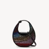 HANDBAGS STAUD - MICRO MOON CRYSTAL BAG RAINBOW BLACK