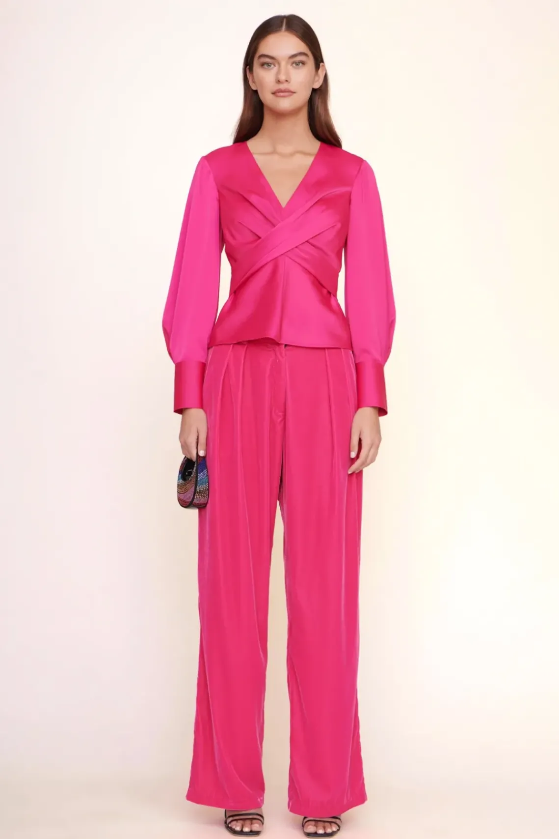 HANDBAGS STAUD - MICRO MOON CRYSTAL BAG RAINBOW BLACK