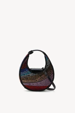 HANDBAGS STAUD - MICRO MOON CRYSTAL BAG RAINBOW BLACK