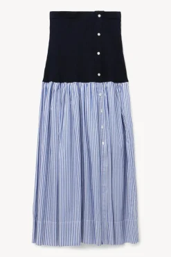 CLOTHING STAUD - MILEY SKIRT NAVY/BLUE WHITE STRIPE NAVY BLUE WHITE STRIPE
