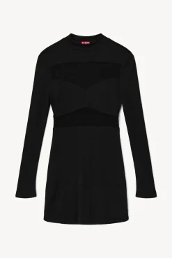 CLOTHING STAUD - MINI FALCON DRESS BLACK