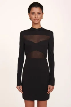 CLOTHING STAUD - MINI FALCON DRESS BLACK