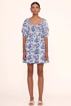 CLOTHING STAUD - MINI FAYE DRESS BLUE TOILE