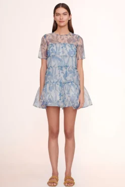 CLOTHING STAUD - MINI HYACINTH DRESS SKY WILDFLOWERS