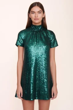 CLOTHING STAUD - MINI ILANA DRESS EMERALD