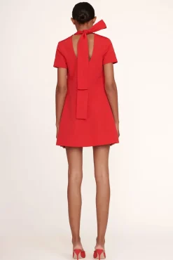 CLOTHING STAUD - MINI ILANA DRESS POINSETTIA