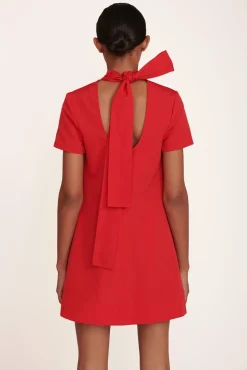 CLOTHING STAUD - MINI ILANA DRESS POINSETTIA