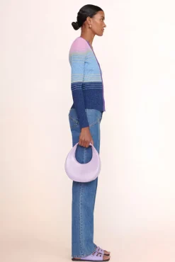 HANDBAGS STAUD - MINI MOON BAG LILAC