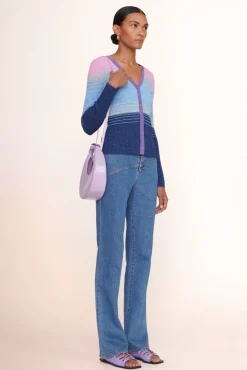 HANDBAGS STAUD - MINI MOON BAG LILAC