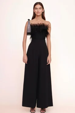 HANDBAGS STAUD - MINI MOON CRYSTAL BAG BLACK RHINESTONES