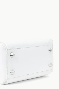 HANDBAGS STAUD - MINI SHIRLEY LEATHER BAG WHITE BLACK