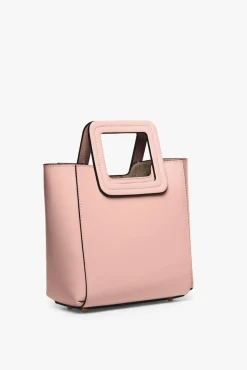 HANDBAGS STAUD - MINI SHIRLEY LEATHER BAG DARK BLUSH