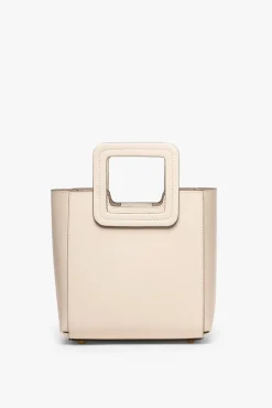 HANDBAGS STAUD - MINI SHIRLEY LEATHER BAG CREAM