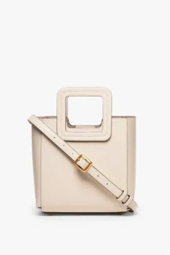 HANDBAGS STAUD - MINI SHIRLEY LEATHER BAG CREAM