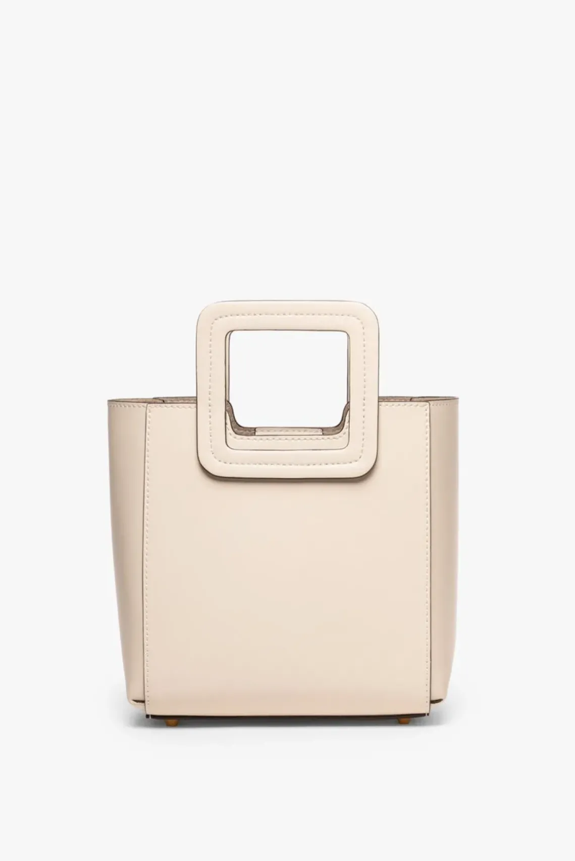 HANDBAGS STAUD - MINI SHIRLEY LEATHER BAG CREAM