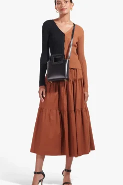 HANDBAGS STAUD - MINI SHIRLEY LEATHER BAG BLACK