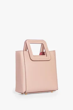HANDBAGS STAUD - MINI SHIRLEY LEATHER BAG BLUSH