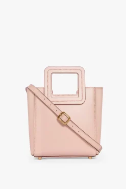 HANDBAGS STAUD - MINI SHIRLEY LEATHER BAG BLUSH