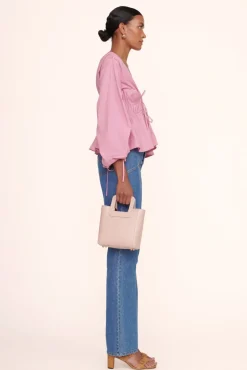 HANDBAGS STAUD - MINI SHIRLEY LEATHER BAG BLUSH
