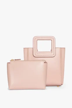 HANDBAGS STAUD - MINI SHIRLEY LEATHER BAG BLUSH