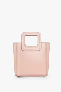 HANDBAGS STAUD - MINI SHIRLEY LEATHER BAG BLUSH