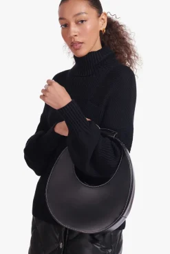 HANDBAGS STAUD - MOON BAG BLACK